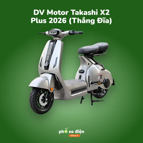 Xe Điện DVMOTOR Takashi X2 Plus 2026 (Thắng Đĩa)