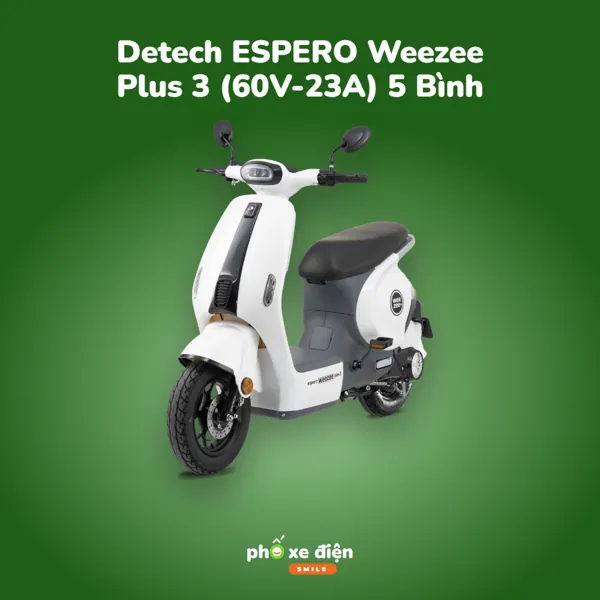 Xe Điện Hottrend Detech ESPERO Weezee Plus 3 (60V-23A) 5 Bình