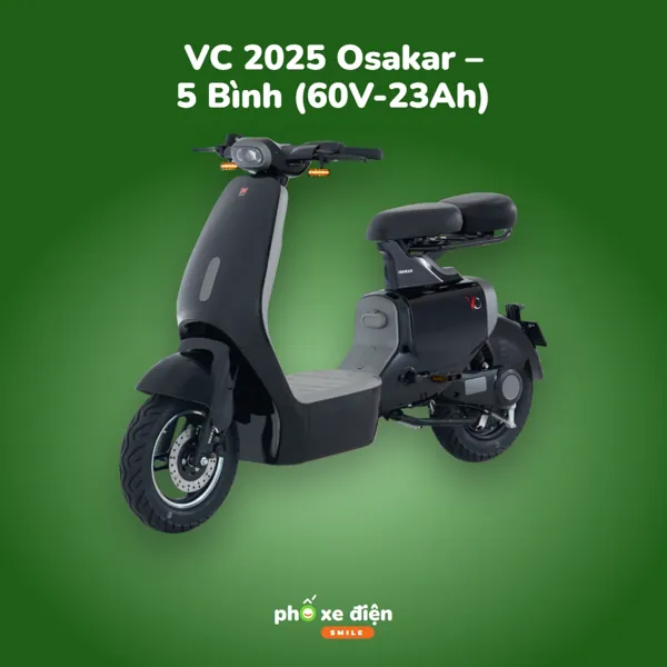 Xe Điện VC 2025 Osakar – 5 Bình (60V-23Ah)
