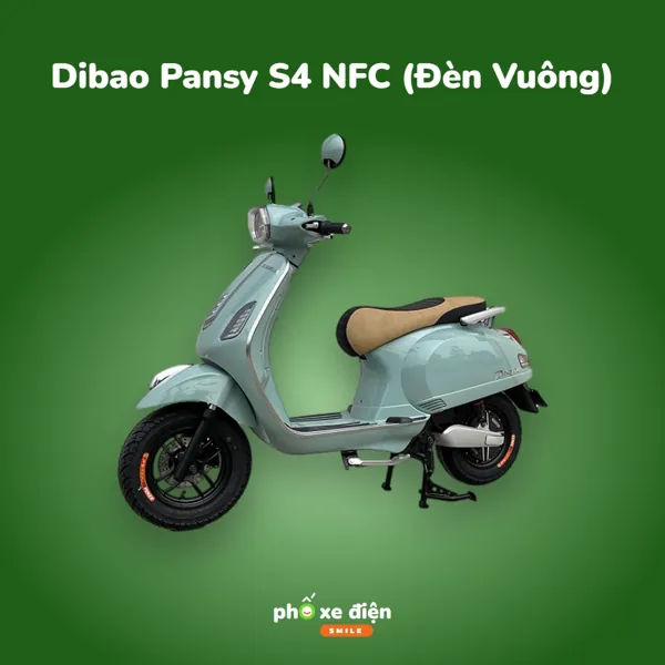 Xe Máy Điện Dibao Pansy S4 NFC (Đèn Vuông)